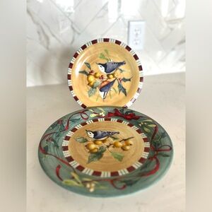 Lenox Winter Greetings Everyday Stoneware 2 Piece Plate Set (see below)